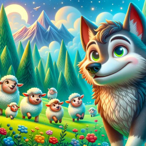 El lobo Ferrán y las ovejas - Cuentos de animales