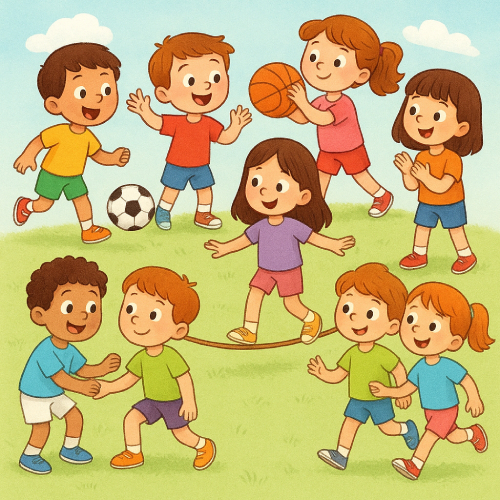 La clase de los deportistas - cuento infantil