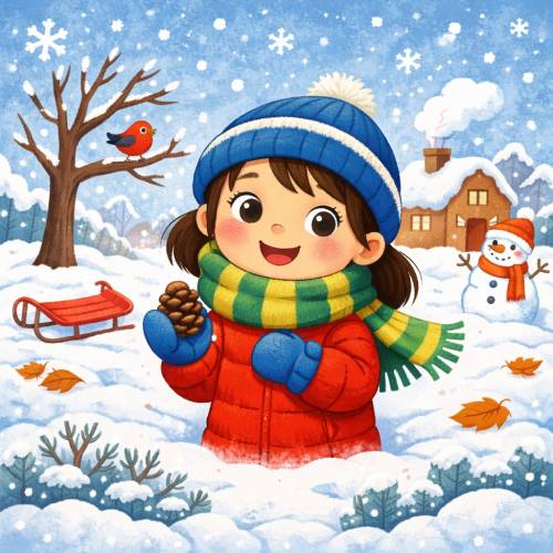 Jimena y el viento travieso del sur - cuento de nieve