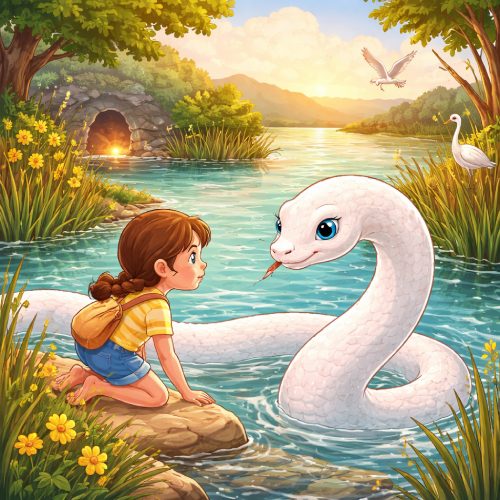 La serpiente blanca - cuento de animales