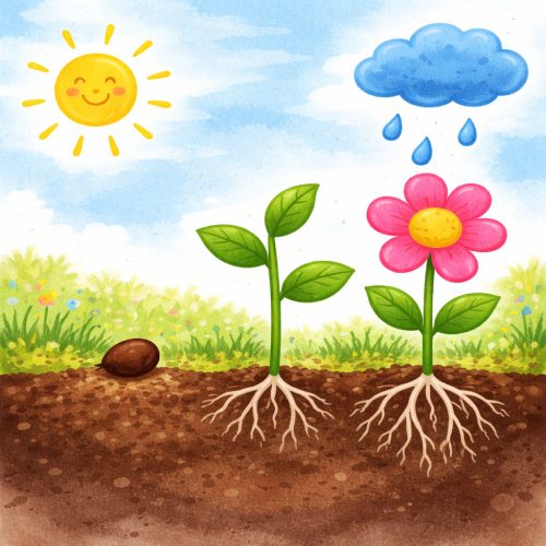 la semilla - Como crecen las plantas