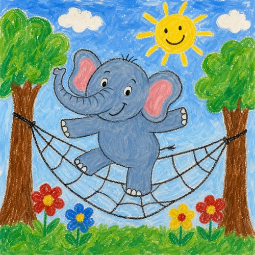 Un elefante se columpiaba
